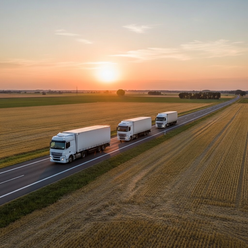 Kənd təsərrüfatı məhsullarında avtomobil daşımaları – əməliyyat görüntüsü