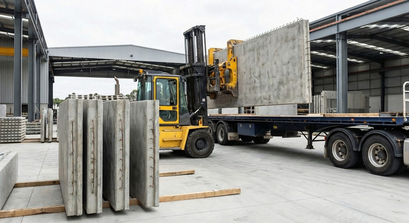 Beton panellər və prefabrik elementlərin logistikası