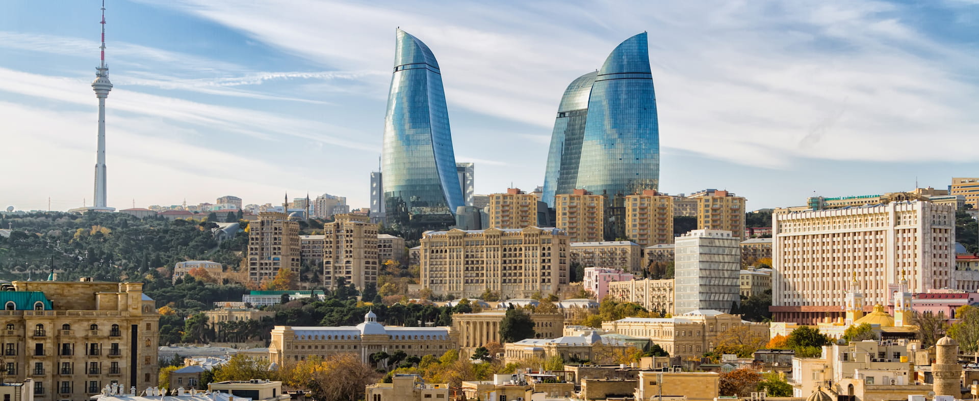 Bakı silueti (Bakı, Azərbaycan)